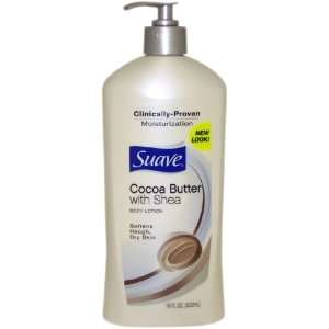  Suave Cocoa Butter Shea Body Lotion Unisex Body, 18 Ounce 