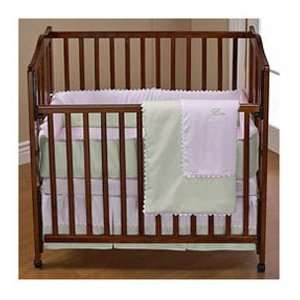  Green Ric Rac Portable Crib Bedding Baby