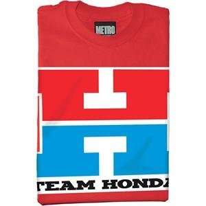  MetroRacing Team Honda T Shirt   Medium/Red Automotive