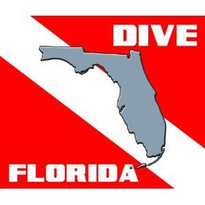  DIVE FLORIDA State Scuba snorkel skin Diver Flag Mouse Pad 