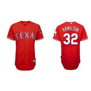 Texas Rangers 32# Josh Hamilton Red 2011 MLB Authentic Jerseys Cool 