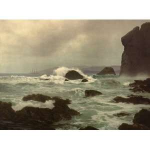 Golden Gate Surf, 1901   Print of a Vintage Photochrom Image from the 