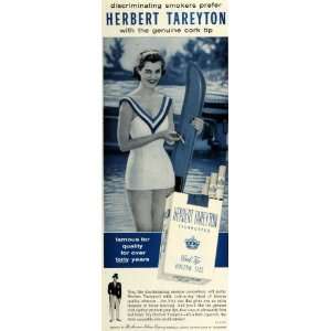  1956 Ad American Tobacco Co Cigarettes Herbert Tareyton 