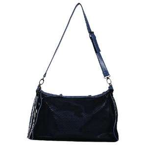  Blue Vieta ISABEL Shoulder Bag ~ Faux Leather and Net 
