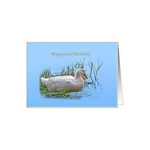  83rd Birthday Card with Pekin Duck Card Toys & Games