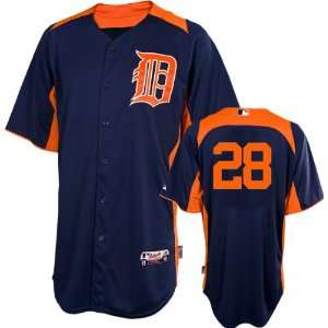  Prince Fielder Jersey Detroit Tigers #28 Navy Authentic 