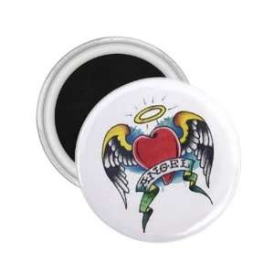  NEW Tattoo Heart Angel God Fridge Souvenir Magnet 2.25 