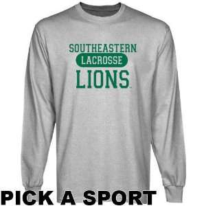 Southeastern Louisiana Lions Ash Custom Sport Long Sleeve T shirt 