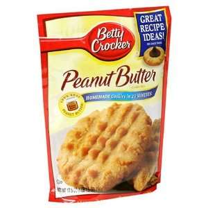 Betty Crocker Cookie Mix, PEANUT BUTTER, 17.5 Ounce Pouches (Pack of 6 
