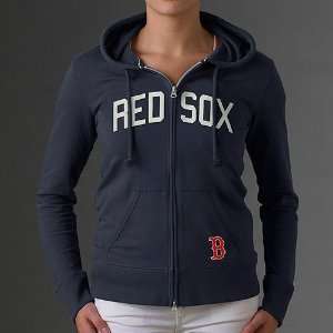 Boston Red Sox Womens Pep Rally Full Zip Hood by 47 Brand  