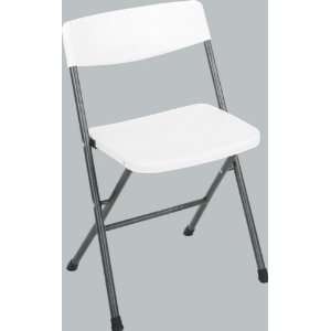  Set of 8 Folding Resin Chairs (White)