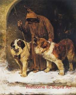 St. Bernards   To The Rescue John Emms Repro oil  