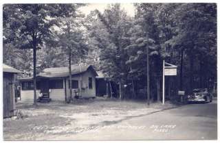 RPPC, Three Lakes, WI, Dees Lodge, Musky Bay Cottages  