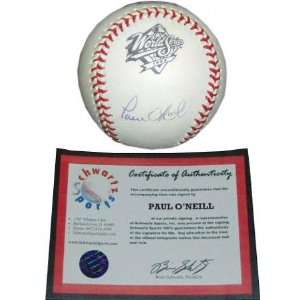   Paul ONeill Autographed 1999 World Series Baseball