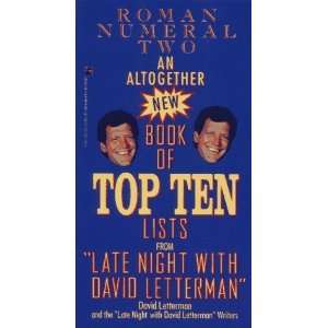   TOP TEN LISTS LATE NIGHT DAVID LETTERMAN [Paperback] David Letterman