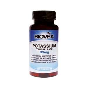  POTASSIUM (TIME RELEASE) 99mg 100 Capsules Health 