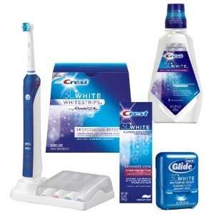 Oral B 3000 Professional Care 3000 Electric Toothbrush, White and Blue 