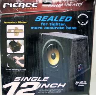 Fierce Audio 12 Single Subwoofer Enclosure FPS112.1  