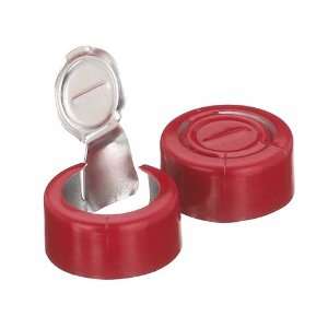 Wheaton 224192 06 Red Aluminum Tear Off Unlined Seal, 13mm OD (Case of 