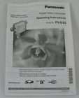panasonic pv gs2 operating instructions manual complet returns not 