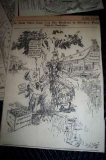 36 ACTUAL 1926 Newspaper CARTOONS by PULITZER PRIZE Cartoonist J N 