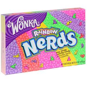 Double Pack 2 X Wonka RAINBOW NERDS Theater Box Candy  