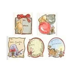  5 Classic Pooh Christmas Gift Labels/stickers Toys 