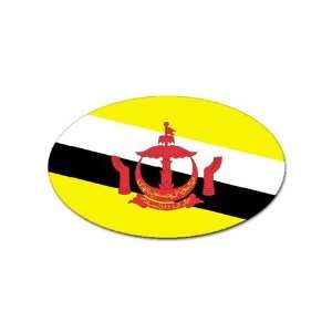  Brunei Flag Oval Magnet