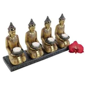  Buddha Spiritual Meditation Statue Sculpture Candle holder 