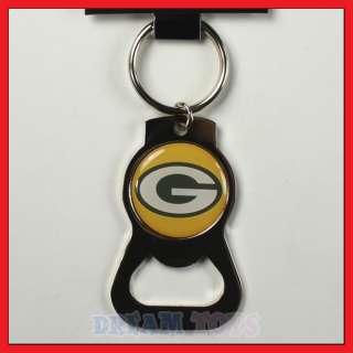 NFL Green Bay Packers Key Ring Bottle Opener Keychain Football  