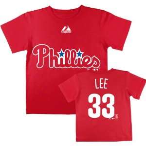  Cliff Lee Philadelphia Phillies Toddler Red Name and 