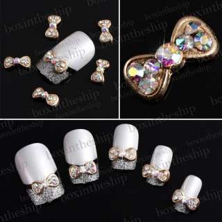   Bow Tie Glitters Slices For Nail Art Tips DIY Decorations  