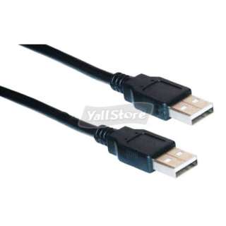 New USB 2.0 A Male M to Male Extension Cable Cord Black 1.15FT  