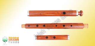 Rosewood Irish D Flute 3 Pieces Fully Playable In Case  