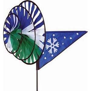    Winter Snowflakes Triple Wind Spinner Patio, Lawn & Garden