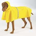 Reflective Dog Rain Jacket Slicker Coat W/Hood YELLOW XS XXL