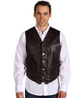 Roper   Leather Notch Collar Vest