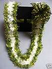 Hawaiian Eyelash Bud Yarn Crochet Lei Gift Sage White items in Island 