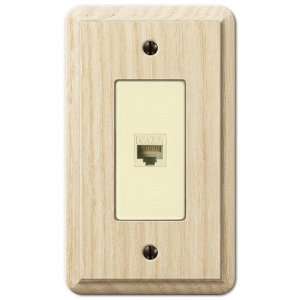   Contemporary Unfinished Ash   1 Data Jack Wallplate