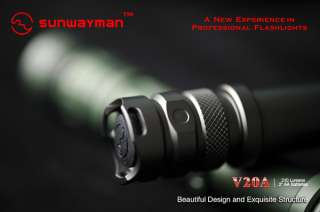 Sunwayman V20A Cree R5 LED Magnetic Control Flashlight  