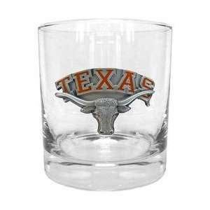   Double Rocks Glasses   Texas Longhorns One Size