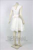 IVORY Womens Cool Linen Knee Length Dress. ♣ 4/6, Small  