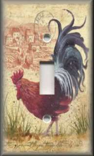 Light Switch Plate Cover French Country Rooster  