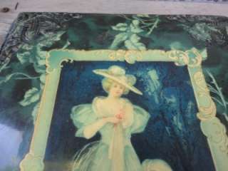 Antique Victorian Celluloid Photo Album Woman w Child  