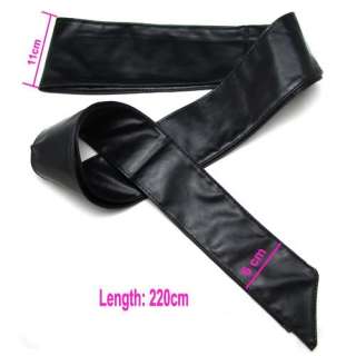Leather Wrap Around Tie Corset OBI Cinch Waist Belt Band 3 Colors 