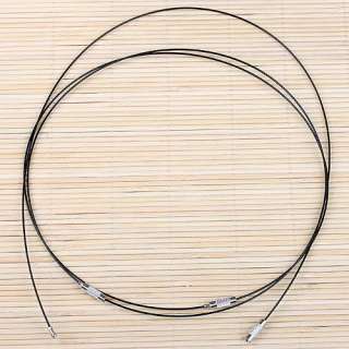 1mm 18 Wholesale Black Wire Cable Choker Necklace 100P  