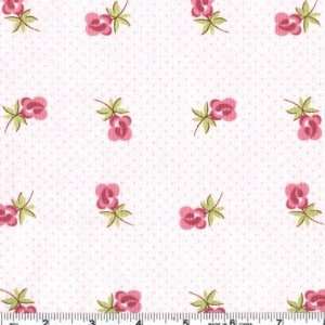  45 Wide Sweet Escape Miniature Roses Pink Fabric By The 