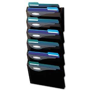   Hot File Wall File Systems, Letter, Seven Pockets, Black Office
