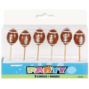  Football Pick Candles 6/pkg (6 per package) Toys & Games