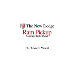  1997 DODGE RAM DIESEL TRUCK Owners Manual User Guide 